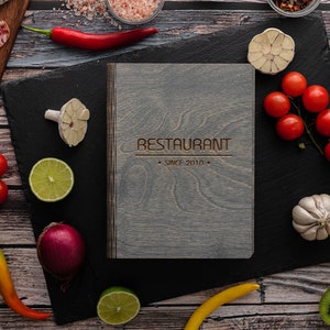 Uchwyt na menu w formacie A5 / Folder na menu restauracji / BEZPŁATNA PERSONALIZACJA