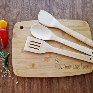 Charcuterie Bamboo Board / Board Kit  / Custom Cutting board / Engraved Cutting Board  with your logo or text