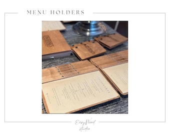 Menu holder / Custom menu cover / A4 paper size / SIDE MOUNT