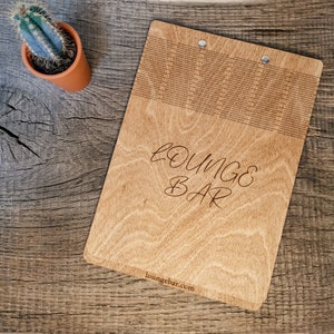 Aangepaste menuhouder / Menucover / GRATIS PERSONALISATIE