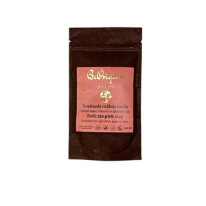 Arcilla Rosa “Delicada” ideal para pieles muy sensibles 100g.