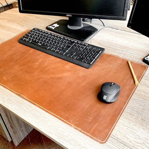 Leather Desk Mat Custom Desk Pad Extra Large Desk Mat Etsy Canada