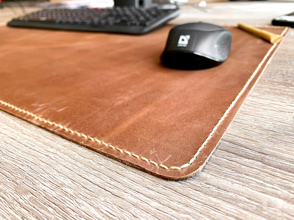 4070 cm Personalized Leather desk pad leather desk pad Etsy