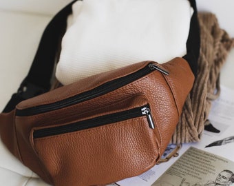 Small Crossbody Bag,Leather Small Crossbody Bag,Leather Hip Bag, Mens Hip Bag Small,Leather Hip Bag Men,Fanny Pack,Festival Small HipBag