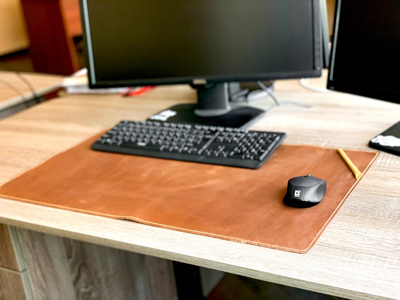 4070 Cm Personalized Leather Desk Pad Leather Desk Pad Etsy Australia