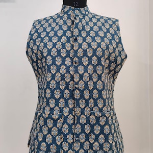 Cotton Women&#39;s Quilted Jacket, Block Printed Boho Style Quilted Handmade Jackets, Women Wear New Style Coat, Gift For Her Women or Girl Vest