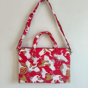 15&quot;-16&quot;-17&quot; Laptop Waterproof Protector Handle Bag for outdoor,100% Pure Cotton Block Print Quilted Handmade Laptop or MacBook Air Bag