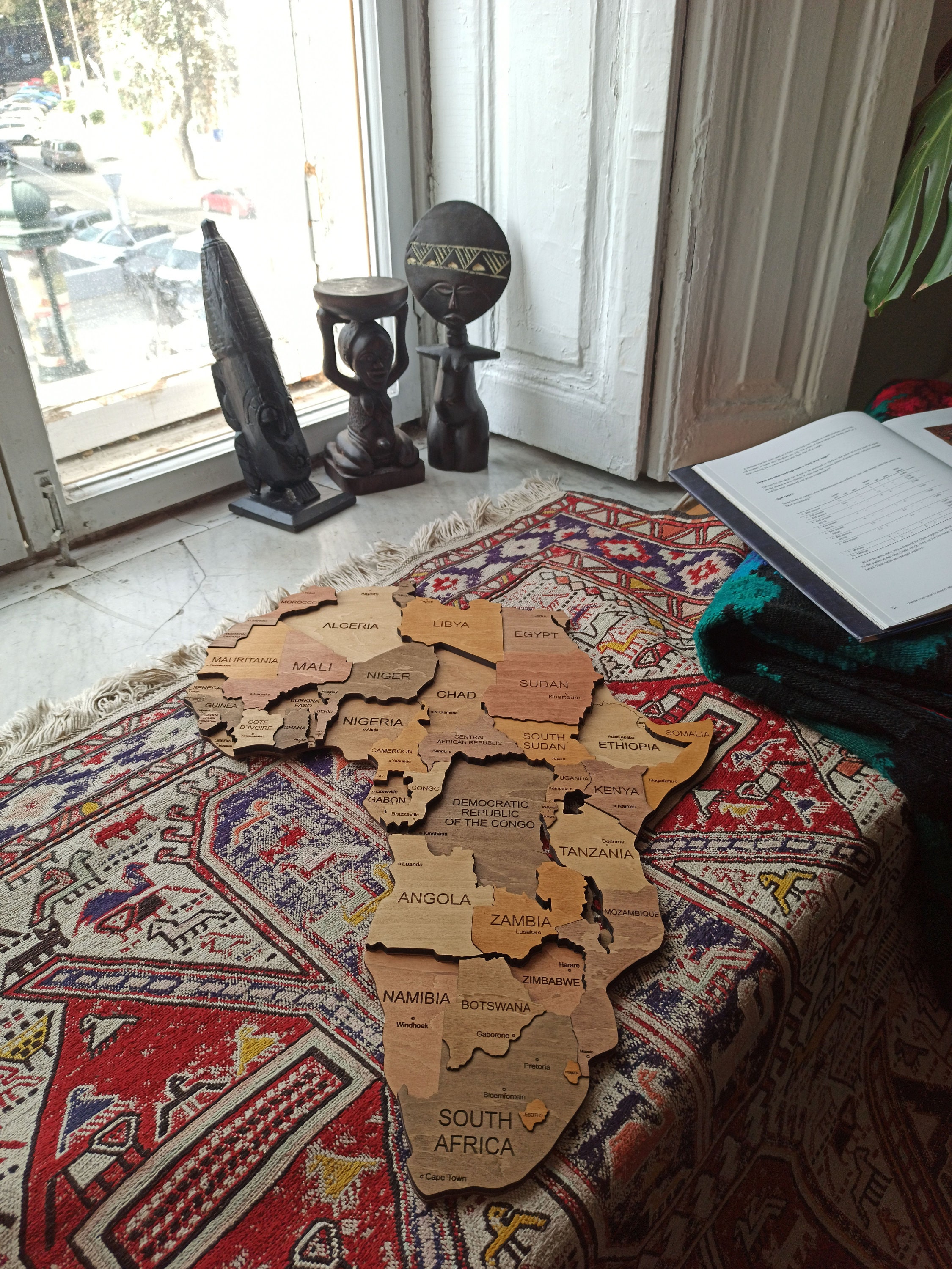Wooden Map Wall Map of Wood Travel - Il Fullxfull.4034845031 S2ii