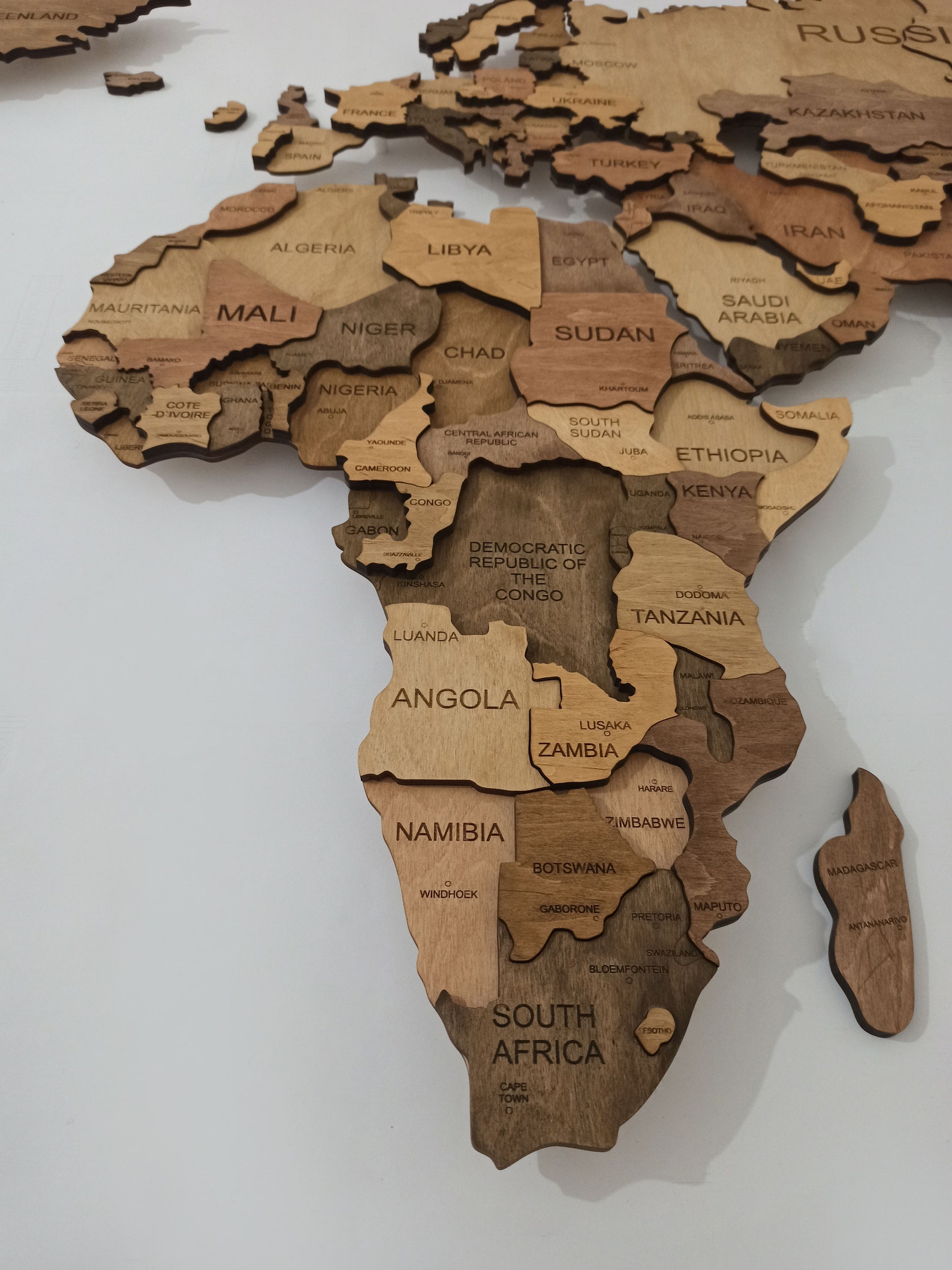 Wooden Map Wall Map of Wood Travel - Il 1588xN.4034844687 870s