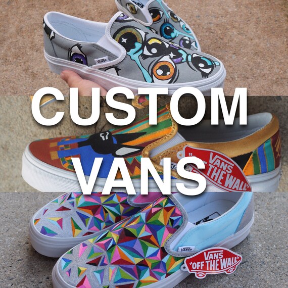 vans custom etsy