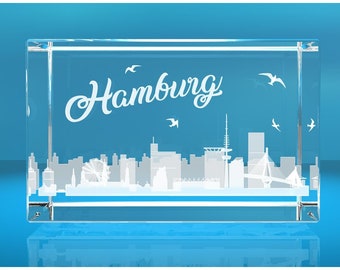 3D Glasquader I Hamburg I Skyline