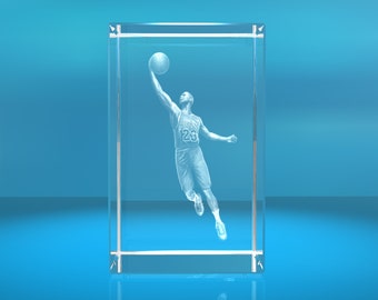 3D Glasquader   Motiv: Basketballer