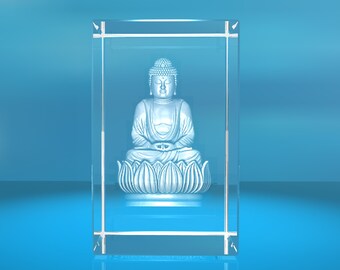 3D Glasquader   Motiv: 3D Buddha