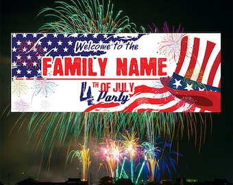 Happy Forth Of July 4Th Statue Of Liberty 13 Oz Vinyl Banner Sign w// Grommets