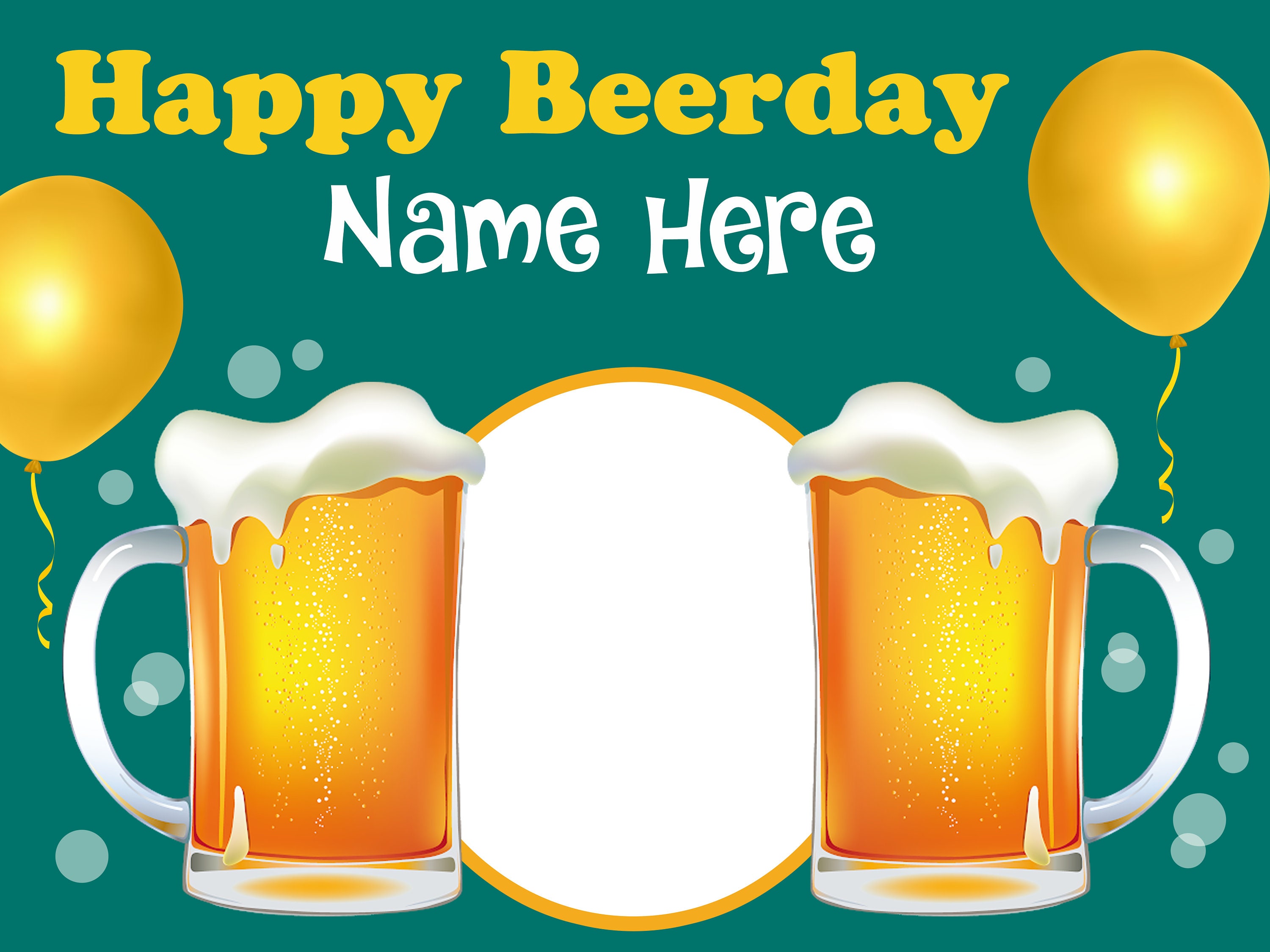 Birthday Backdrop Happy Beerday Backdrop Custom Backdrop | Etsy