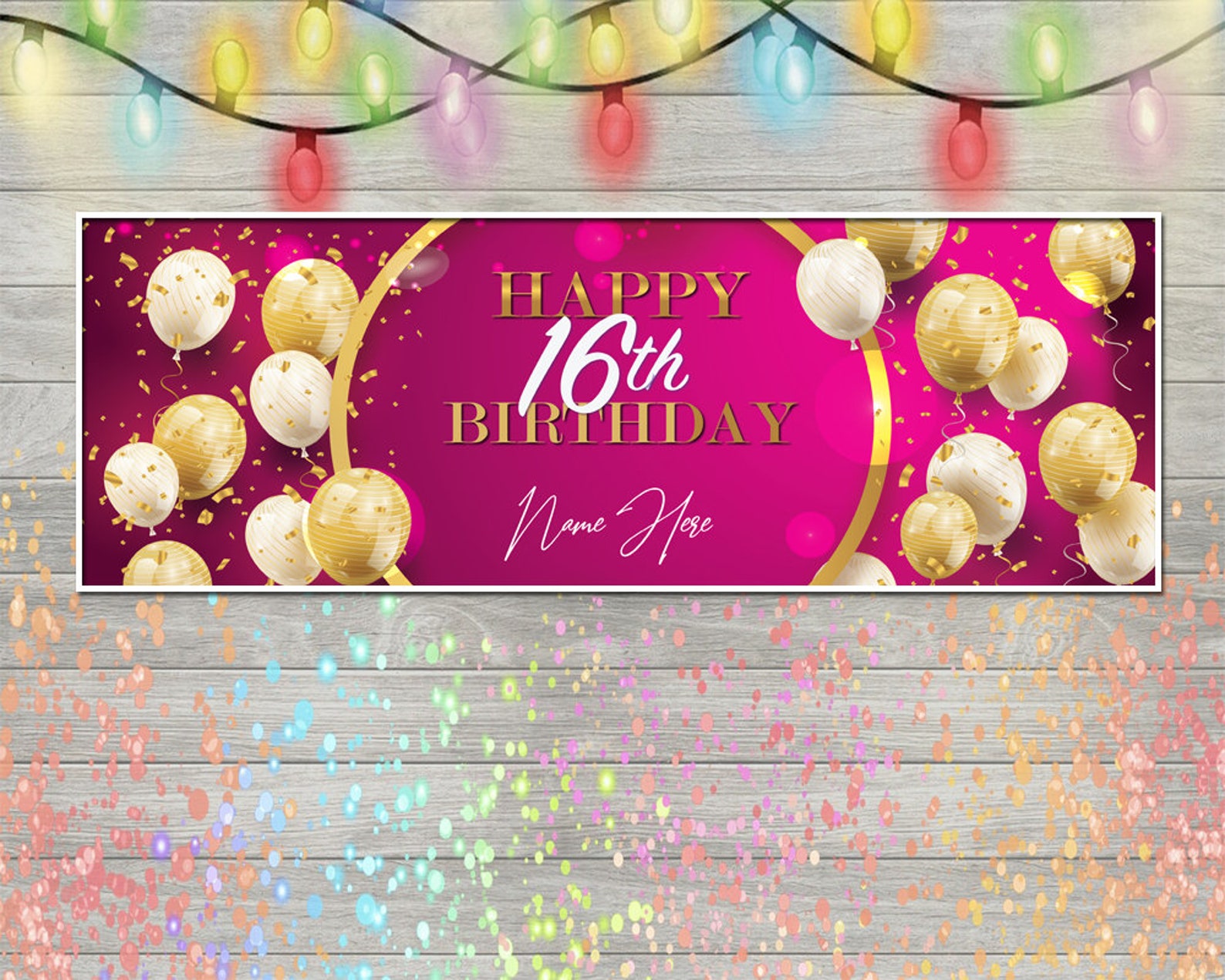 Customized Birthday Name Banner Personalized 16th Birthday Etsy customized-birthday-name-banner-personalized-16th-birthday-etsy