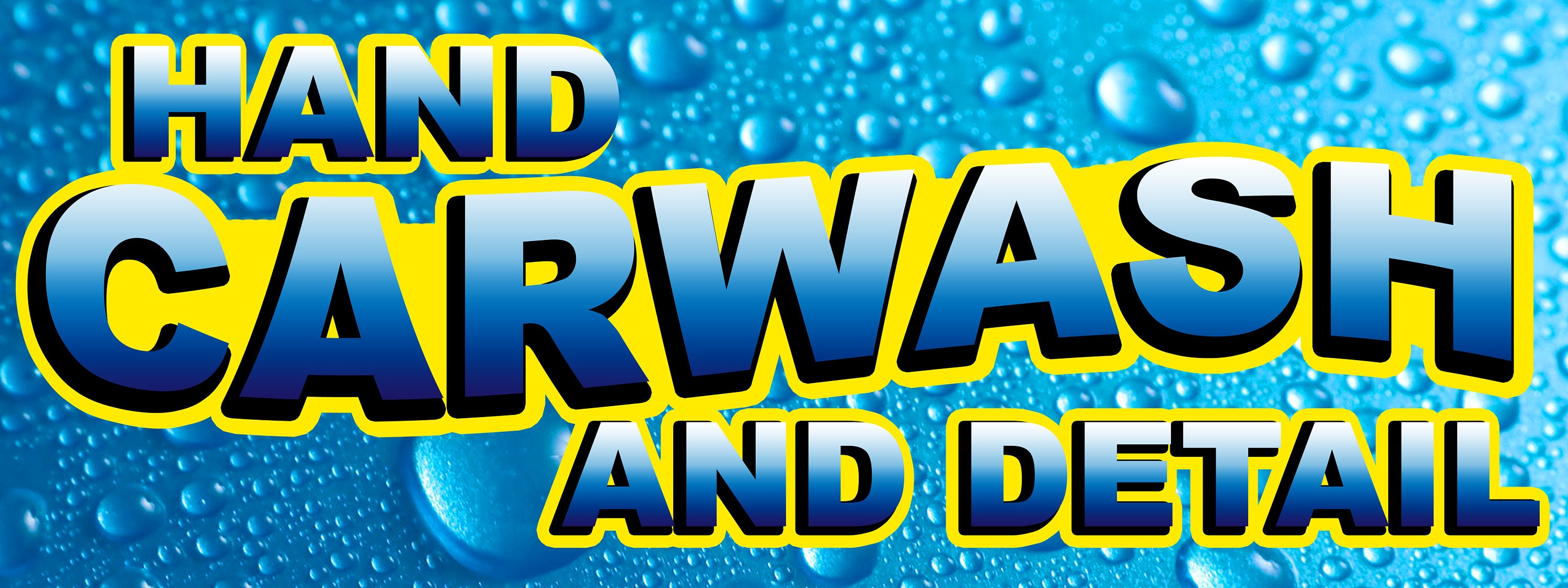 Hand Car Wash and Detailing Service Banner Car Wash Vinyl | Etsy