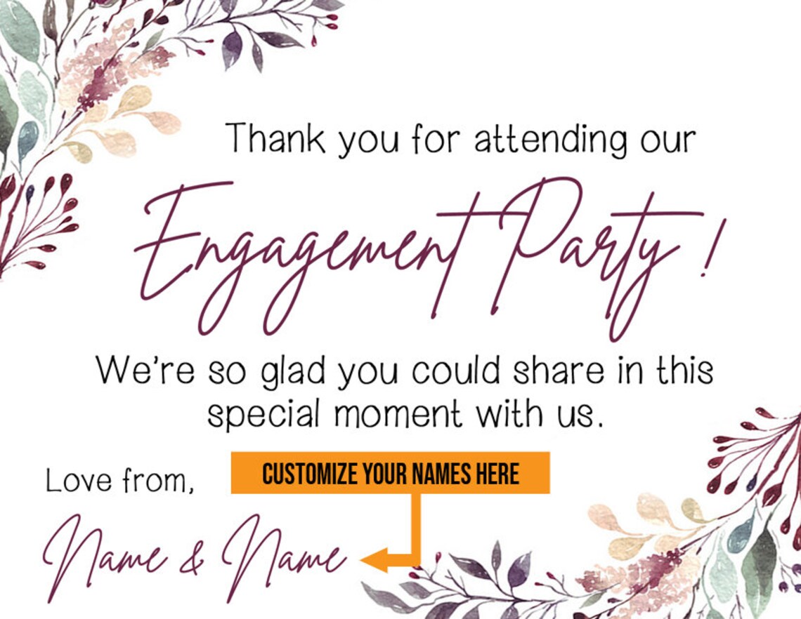 engagement-thank-you-cards-thank-you-notes-engagement-party-etsy