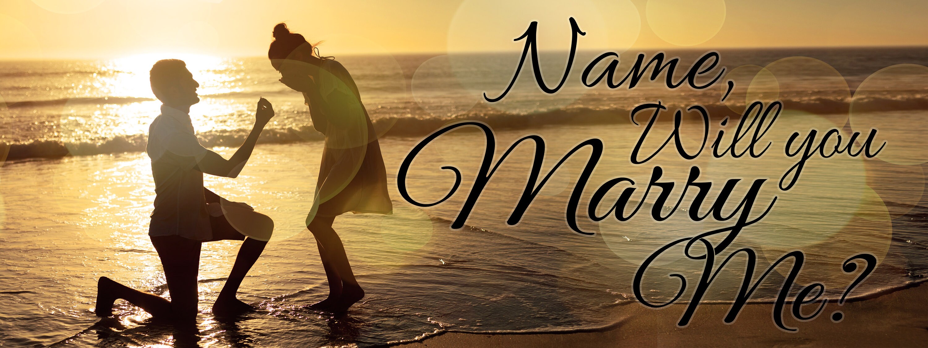 Will You Marry Me Banner Personalized Text Marriage Proposal - Etsy