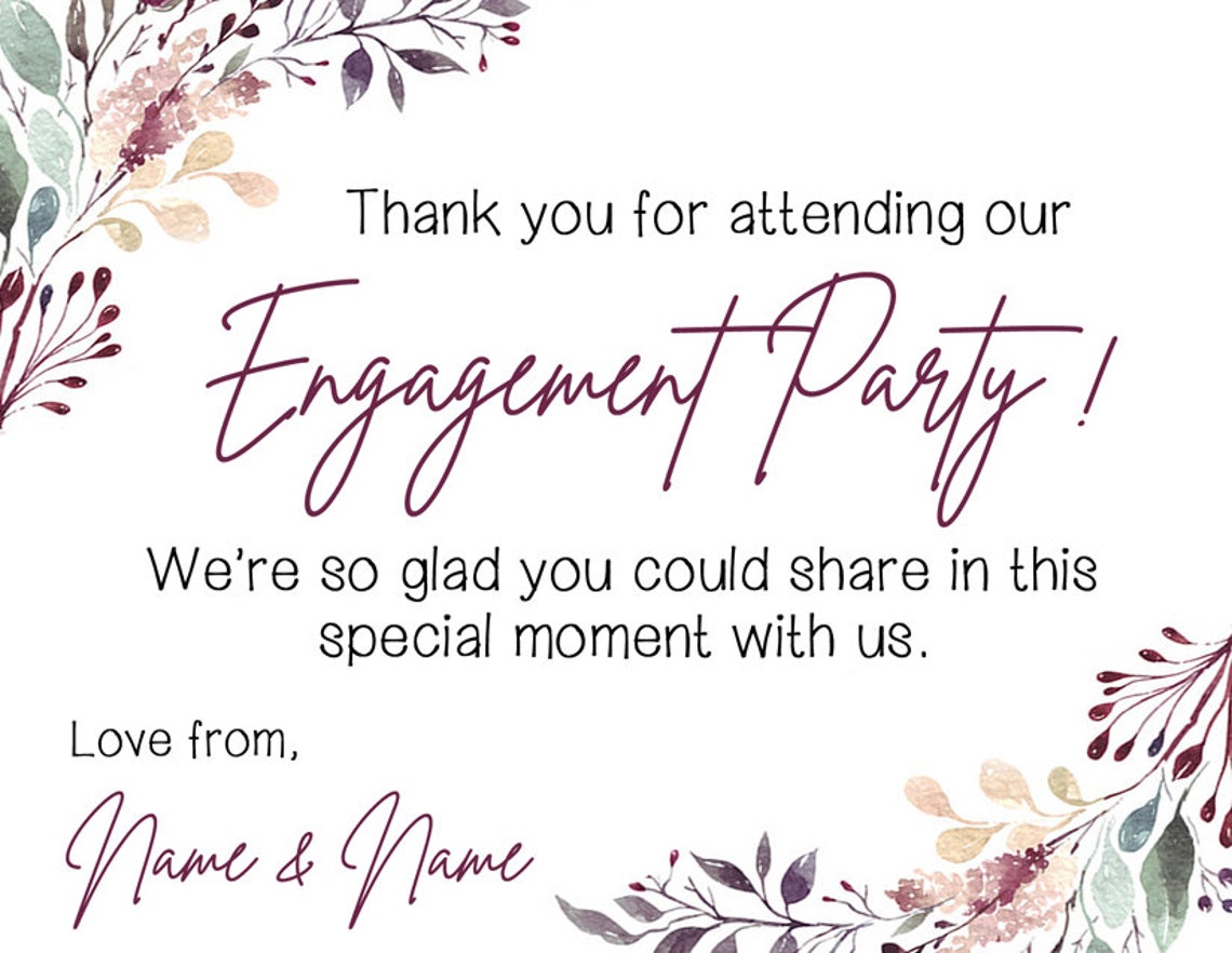 Engagement Thank You Cards Thank you Notes Engagement Party Etsy Engagement Thank You Cards Thank you Notes Engagement Party Etsy