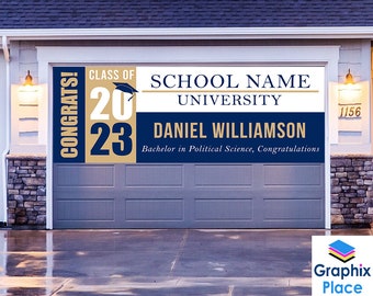 Class of 2023 Graduation Banners | College Banner Graduation | Personalized Sign | University Banner | Graduation Party Vinyl Outdoor