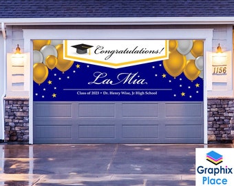 Congrats Graduation Banner, Personalized Graduation Banner, Class of 2024 Graduation Banner, Graduation Signs, Graduation Party