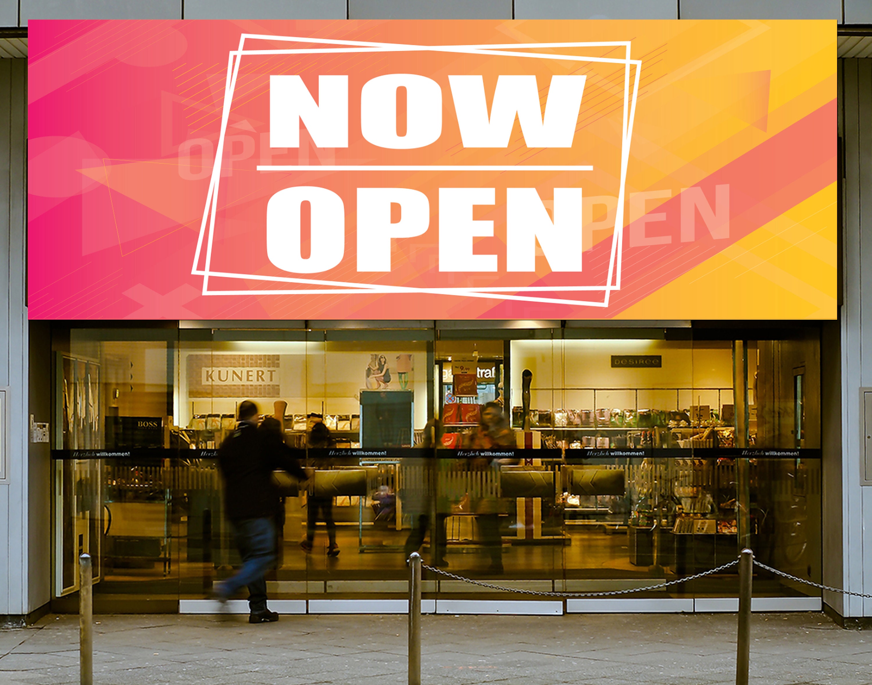 Now Open Banner Grand Opening Store Business Banner We are Etsy