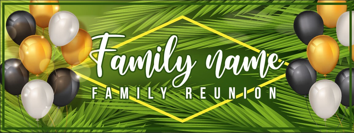Family Reunion Banner Family Reunion Party Photo Backdrop Etsy