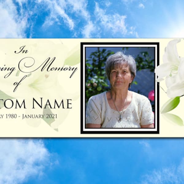 Memorial Banner Etsy