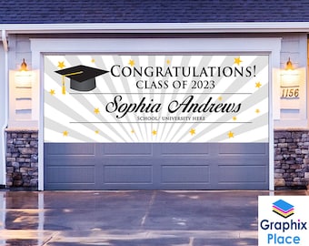 Graduation Banner Class of 2024, Personalized Graduation Banner, College Graduation Banner Sign, Graduation Party Décor