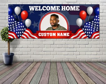 Welcome Home Military Banner | Personalized Banner | Military Homecoming Sign | Welcome Home Vinyl Sign | Homecoming Banner Military Banner