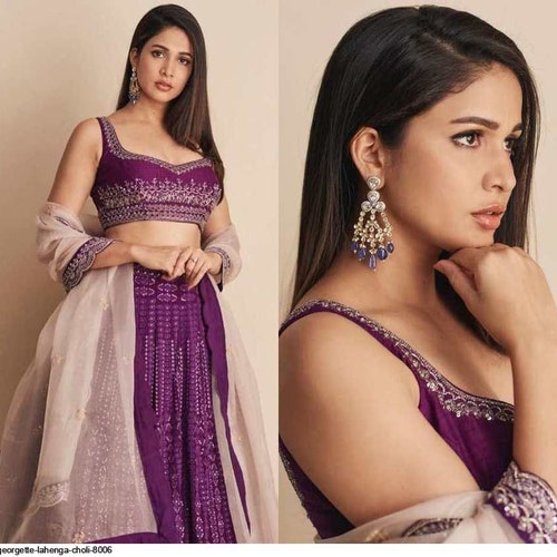 Heavy Designer Beautiful Gorgeous shops Georgette Lehenga Choli