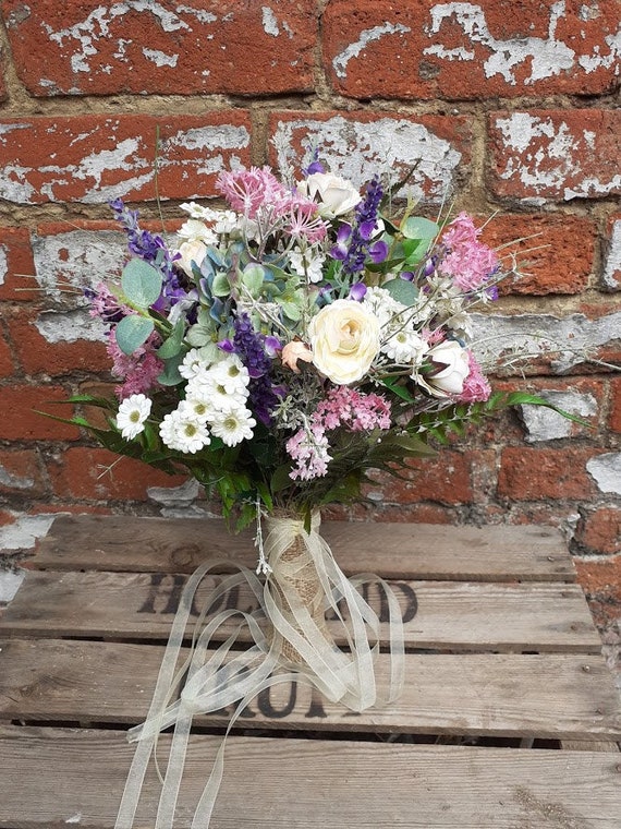 Wild Flower Bridal Bouquet Wedding Bouquet Rustic Wedding Etsy