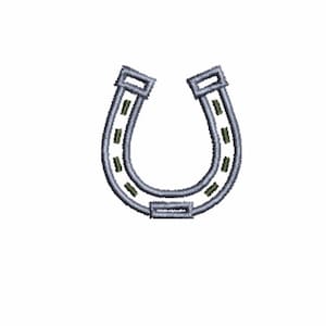 Horse shoe embroidery design