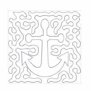 Quilt block machine embroidery design Three sizes