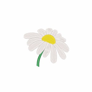 Diseño de bordado a máquina de margarita. 2 tamaños