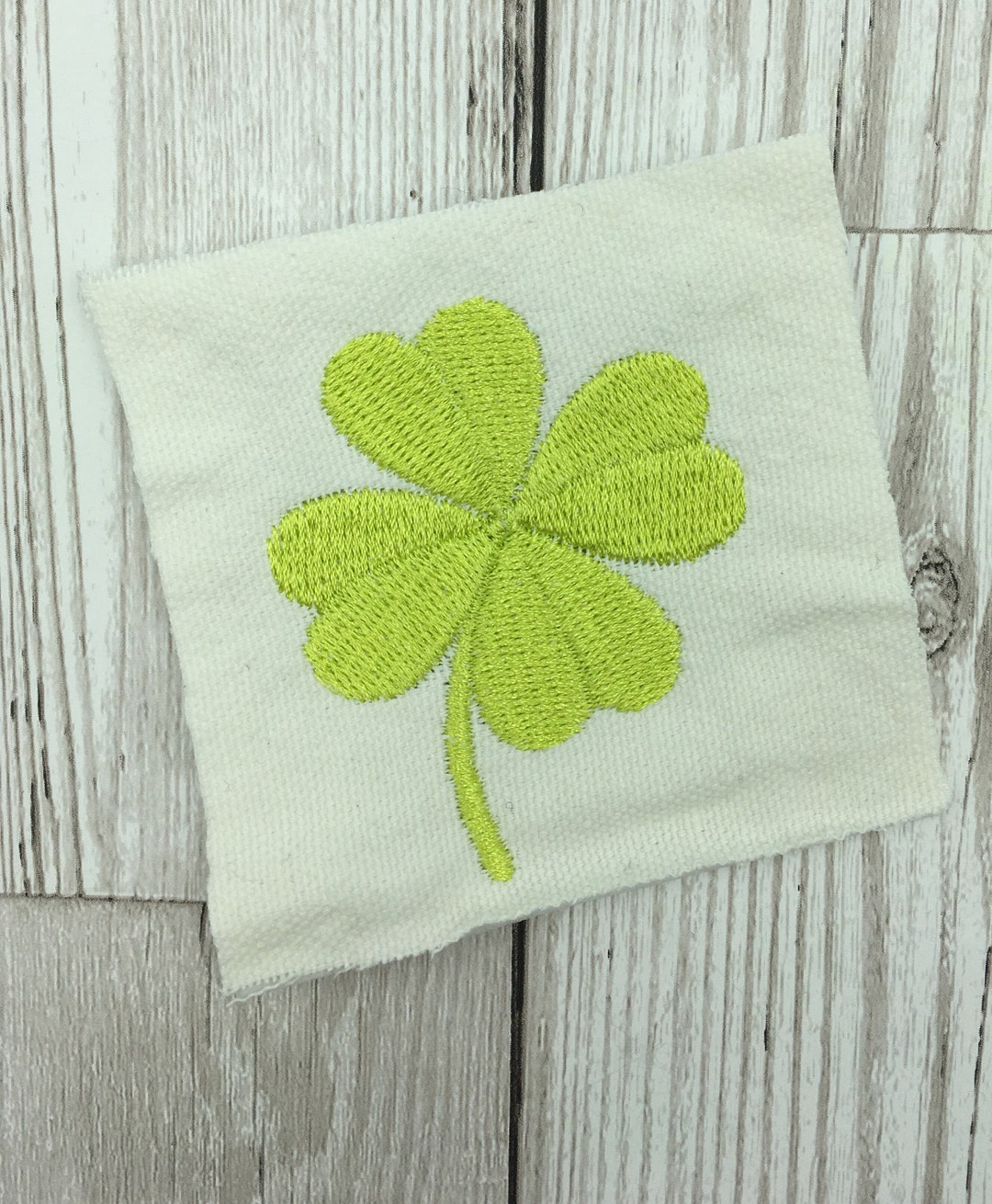 Four Leaf Clover Embroidery Design Etsy