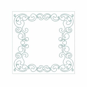 Quilt block machine  embroidery design. Three sizes