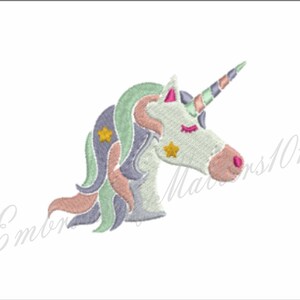 Unicorn embroidery design