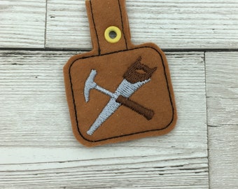 Tools Key Fob Embroidery Design (Digital Download)