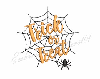 Trick or Treat embroidery design
