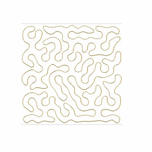 Quilt-Block-Stickerei-Design. Drei Größen