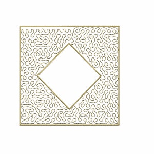 Quilt block embroidery design. Three sizes