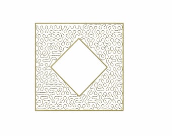 Diagonal Lines Quilting Embroidery Design. Quilt Block Design for ...