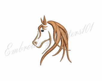 Horse head embroidery  design