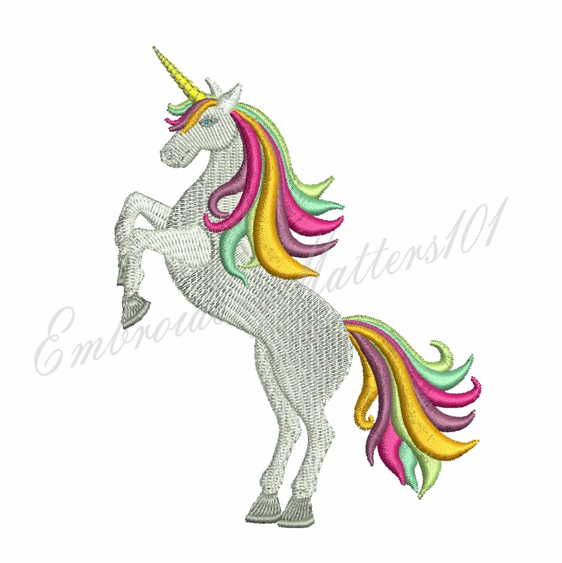 Unicorn Embroidery Design - Etsy