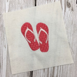flip flops embroidery design