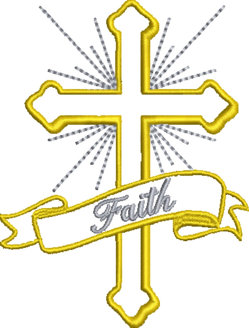 Faith embroidery design  etsy