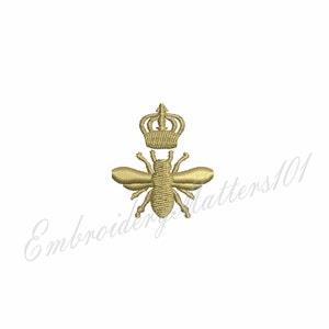 Small Bee embroidery design