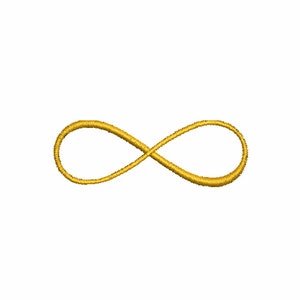 Infinity machine embroidery designs. Three sizes